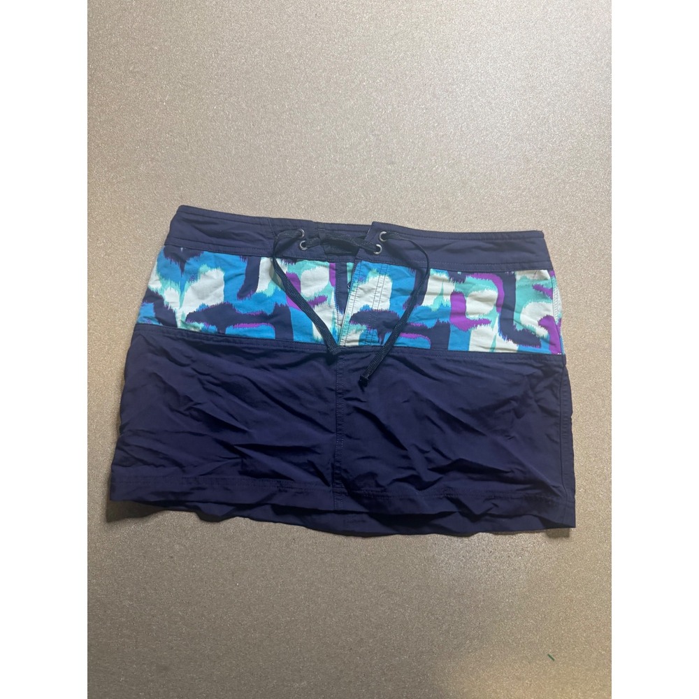 Patagonia Women's Skort Navy Blue Drawstring Waist‎ Activewear Shorts Skirt